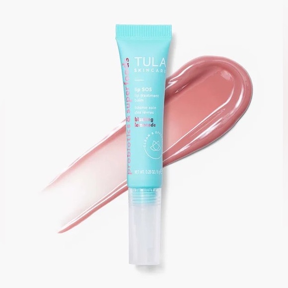 TULA SKINCARE LIP SOS LIP BALM IN STRAWBERRY FLUSH. New in box - Picture 3 of 5
